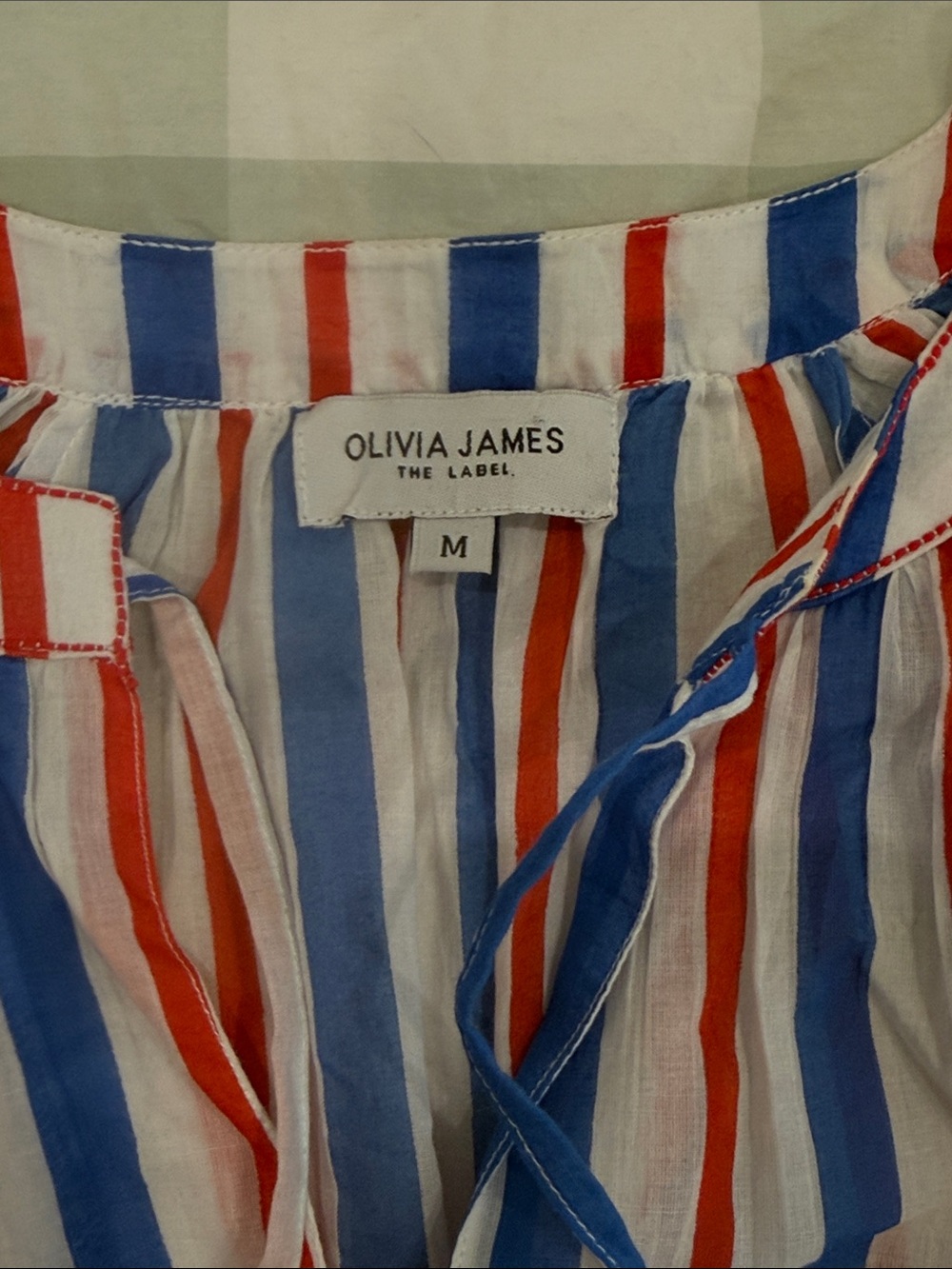 Olivia James Red & Blue Stripe Men’s Shorts